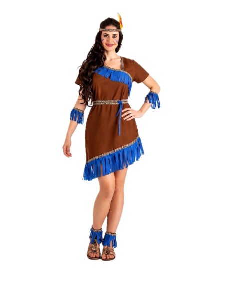 Déguisement Indienne Taille M | Costumes pour Adultes Le Roi du Carnaval